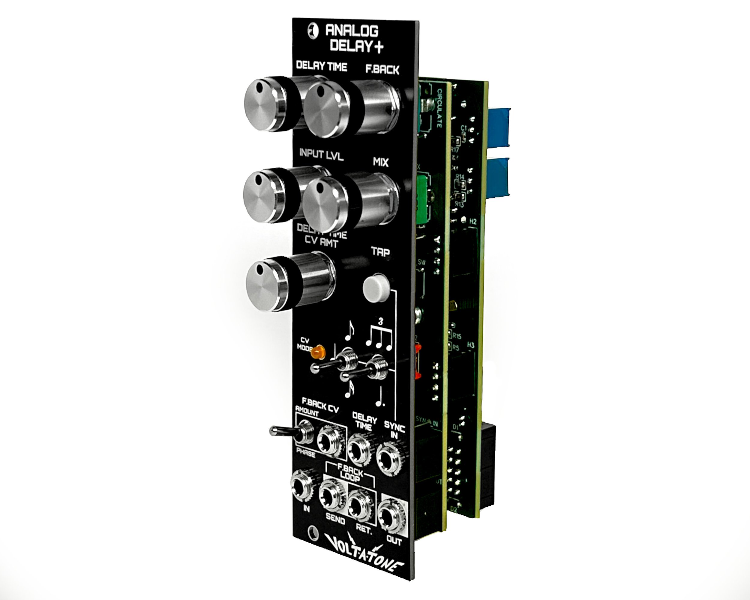 Volt-A-Tone Analog Delay+ Eurorack 8HP BBD tap tempo CV Delay Volt-A-Tone Analog Delay+ Eurorack 8HP BBD tap tempo CV Delay